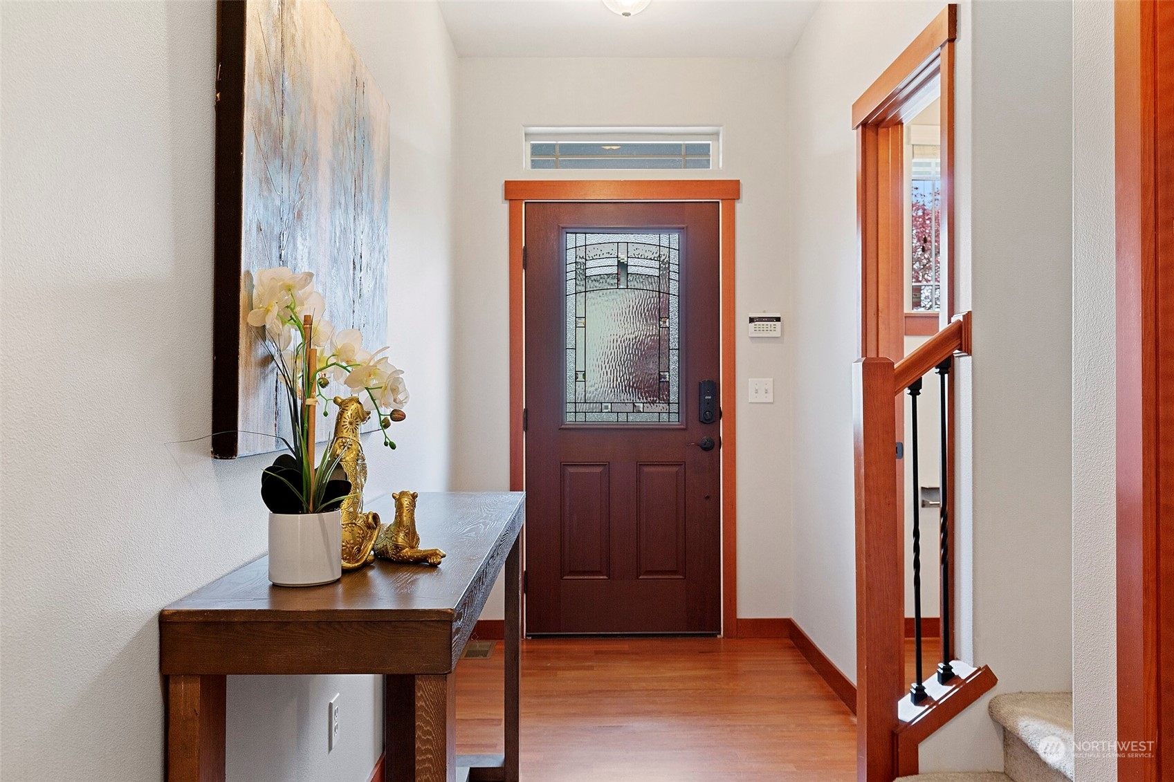 4518 147th Place Southeast Bothell, WA 98012 - Photo 3 of 36 a view of an entryway with wooden floor