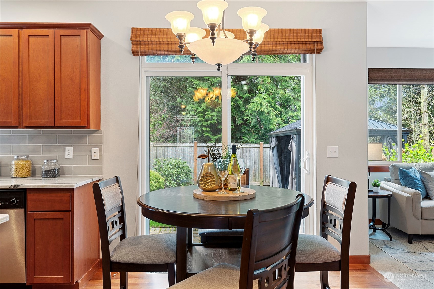 4518 147th Place Southeast Bothell, WA 98012 - Photo 8 of 36 a view of a dining room with furniture window and outside view
