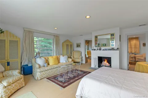 a view of a house with a plants and a large tree