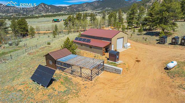 211 Yarnell Road Lake George, CO 80827 - Photo 45 of 50 Birds eye view of property with a mountain view