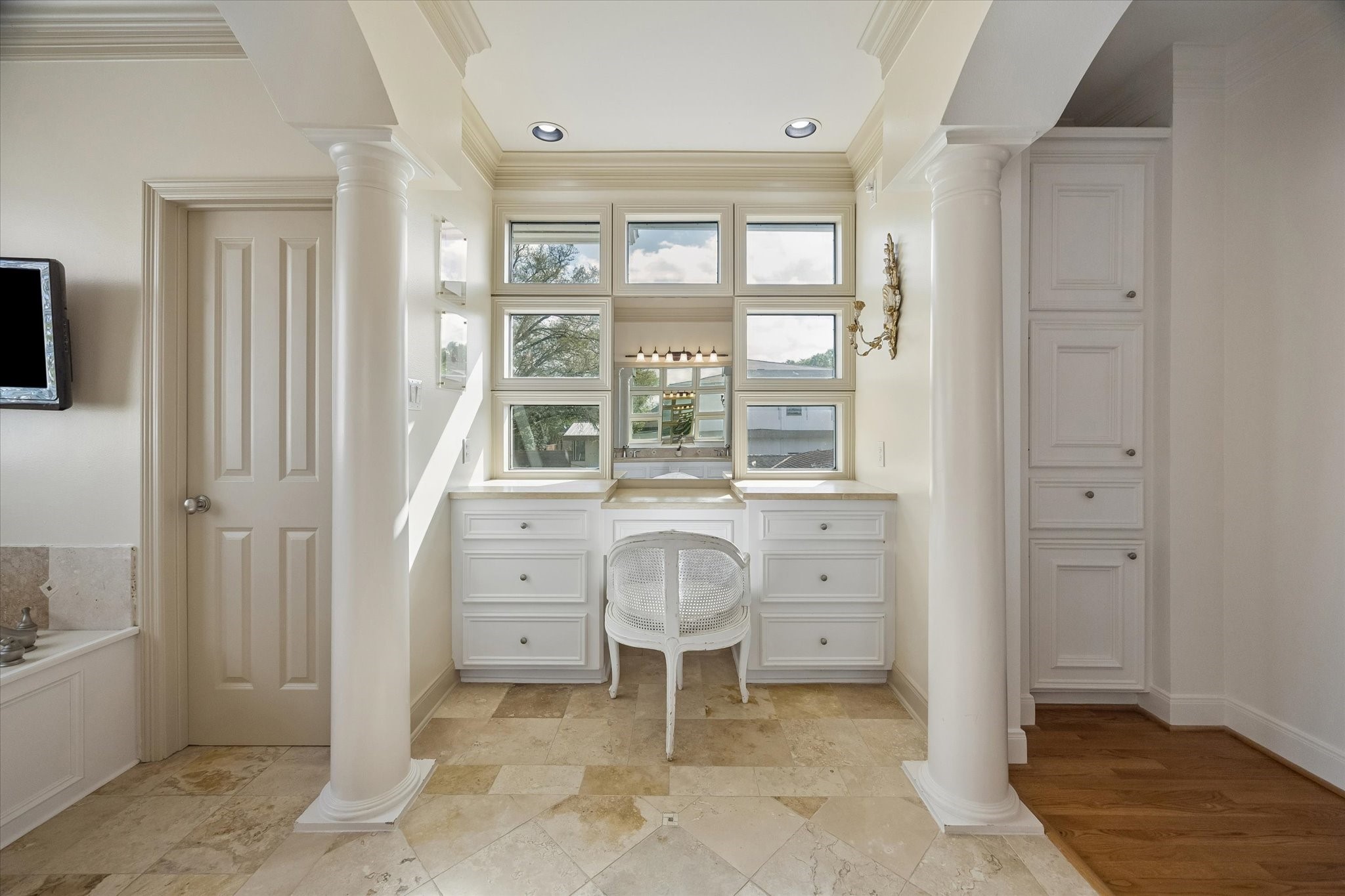 4606 Birch Street Bellaire, TX 77401 - Photo 29 of 45 wooden floor in an empty room with a window