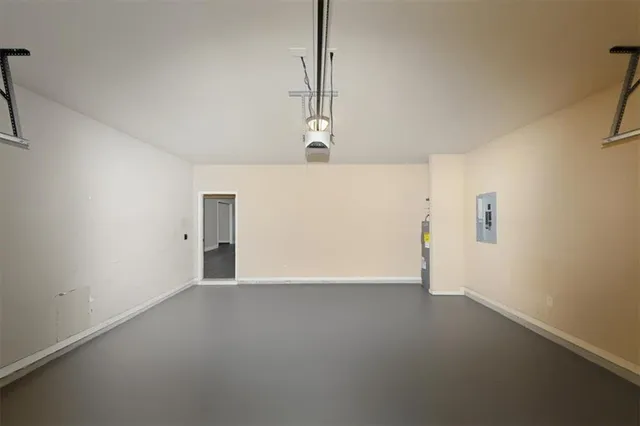 a view of a room with an empty space
