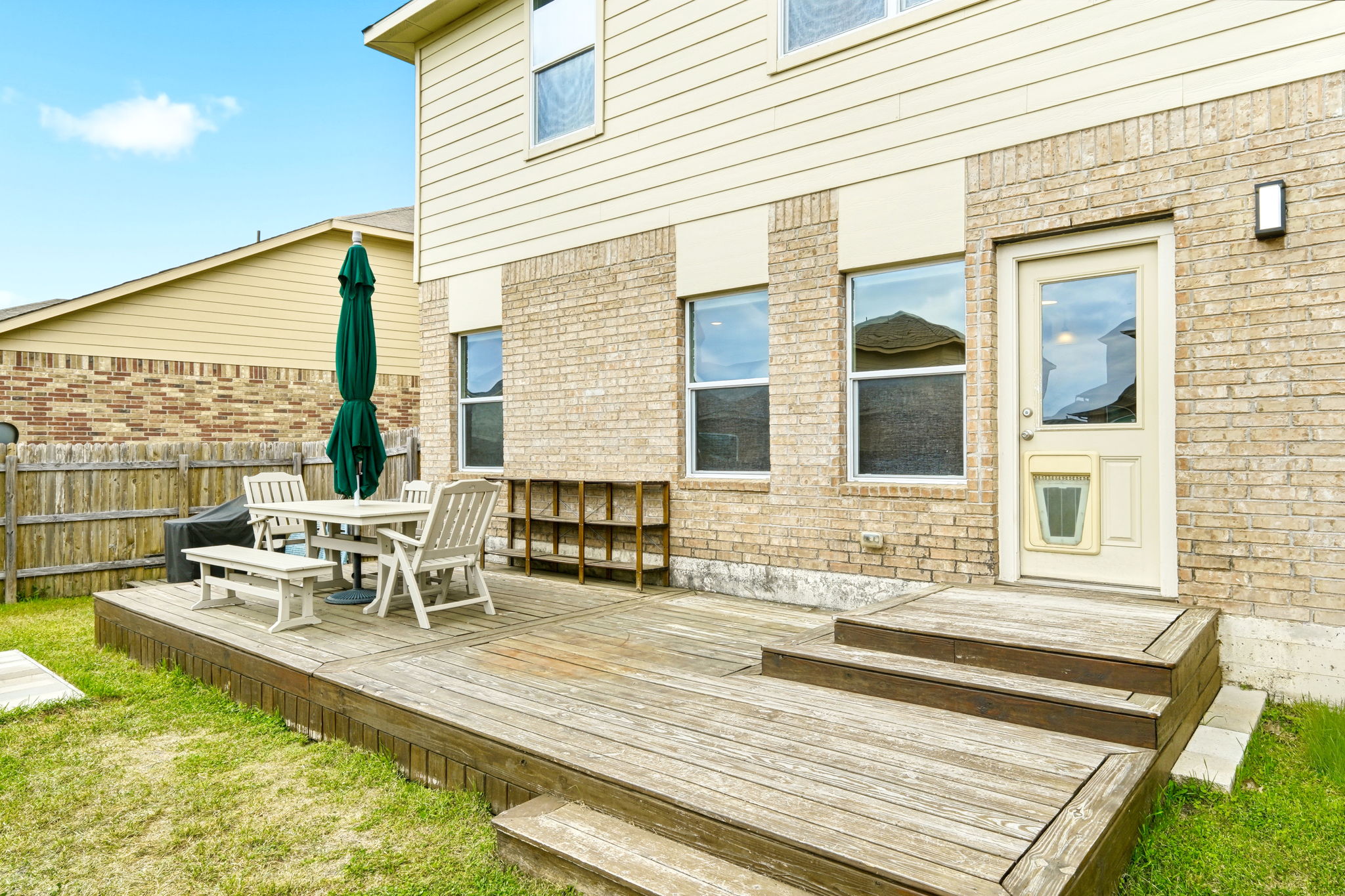 1702 Atlas Road Cedar Park, TX 78613 - Photo 28 of 31 Wooden terrace featuring outdoor dining area