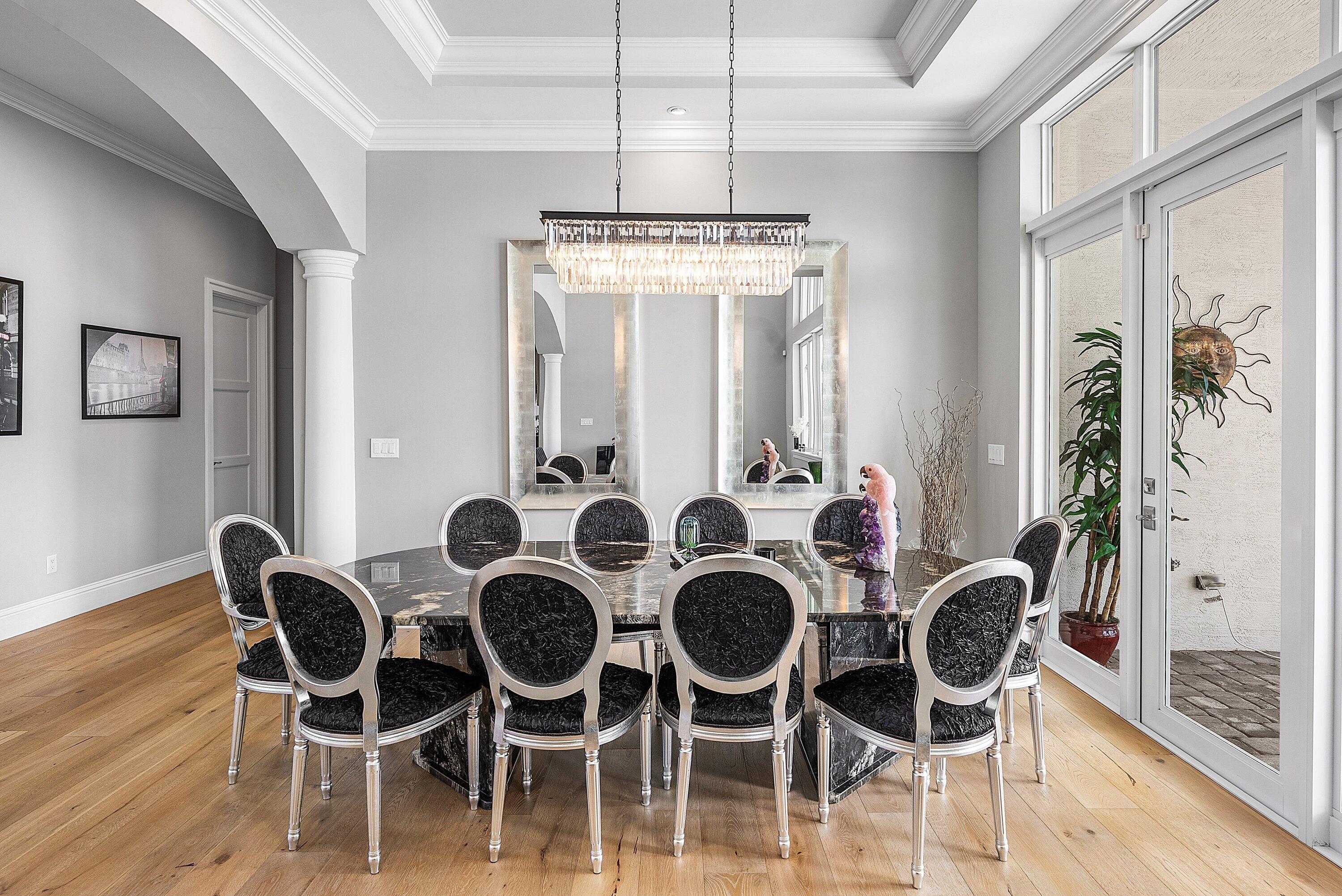 4600 Bocaire Boulevard Boca Raton, FL 33487 - Photo 16 of 98 a view of a dining room with furniture and wooden floor