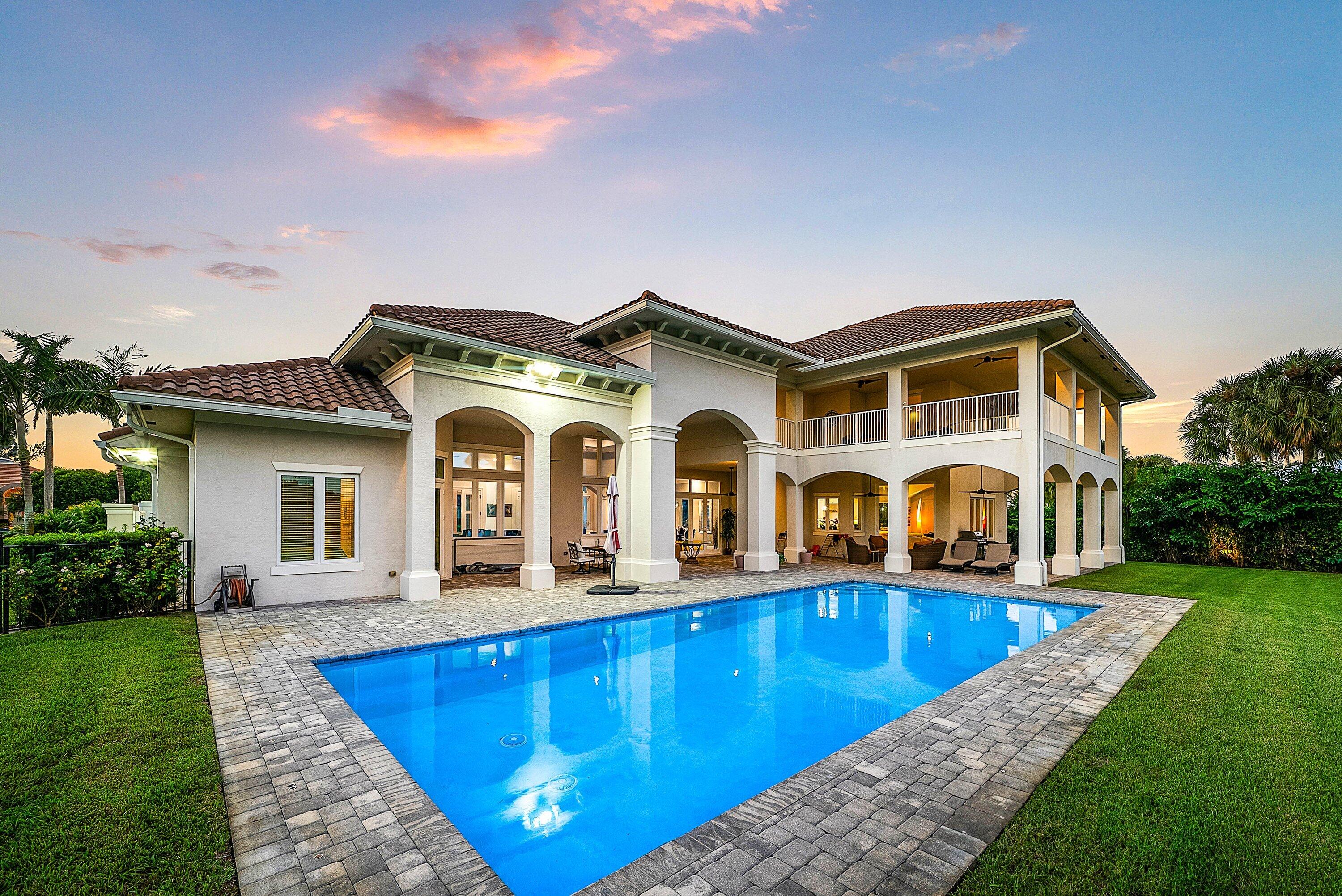 4600 Bocaire Boulevard Boca Raton, FL 33487 - Photo 65 of 98 a front view of a house with swimming pool having outdoor seating