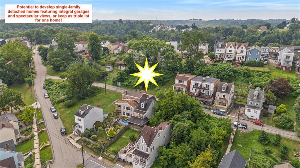 0 Niles Street Pittsburgh, PA 15203 - Photo 4 of 10 an aerial view of a house with a garden