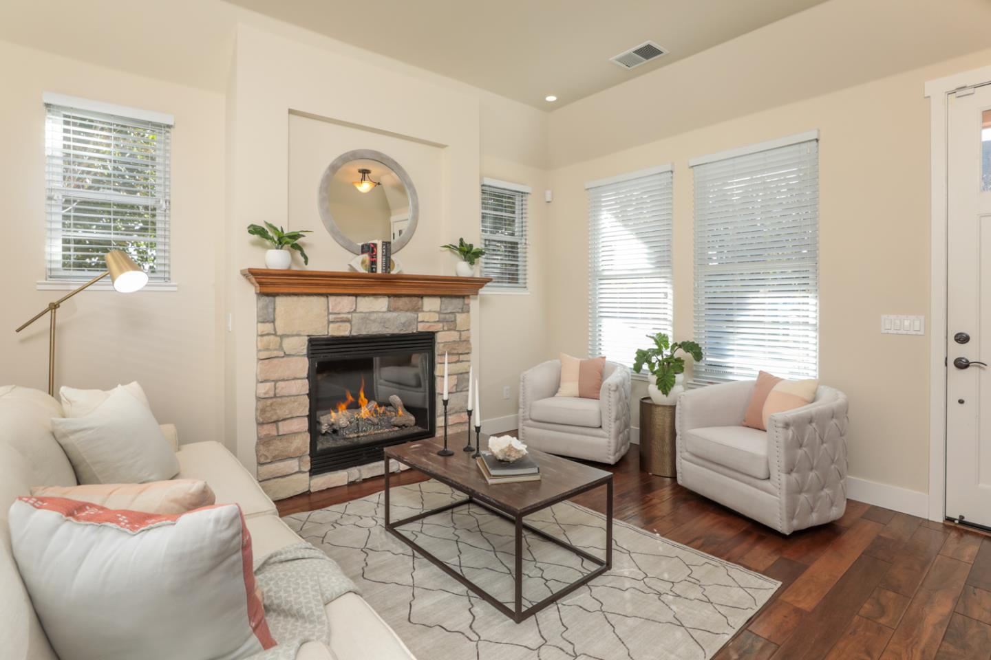 920 Rincon Street Mountain View, CA 94040 - Photo 6 of 45 a living room with furniture and a fireplace