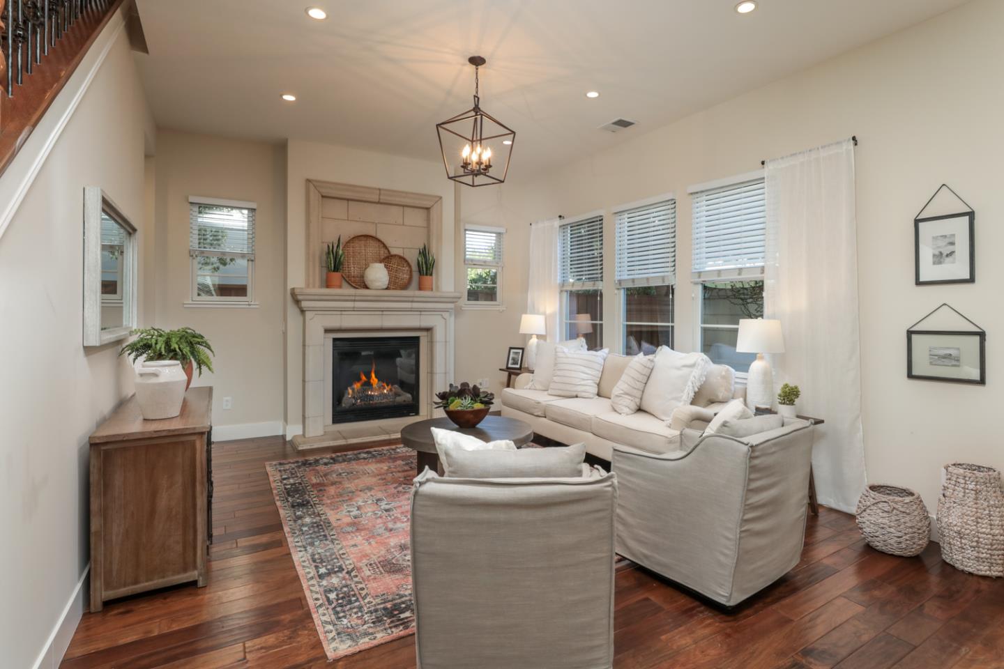 920 Rincon Street Mountain View, CA 94040 - Photo 9 of 45 a living room with furniture and a fireplace