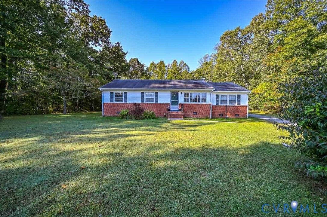8968 King William Road Aylett, VA 23009 - Photo 1 of 17 View of front facade featuring brick siding, crawl