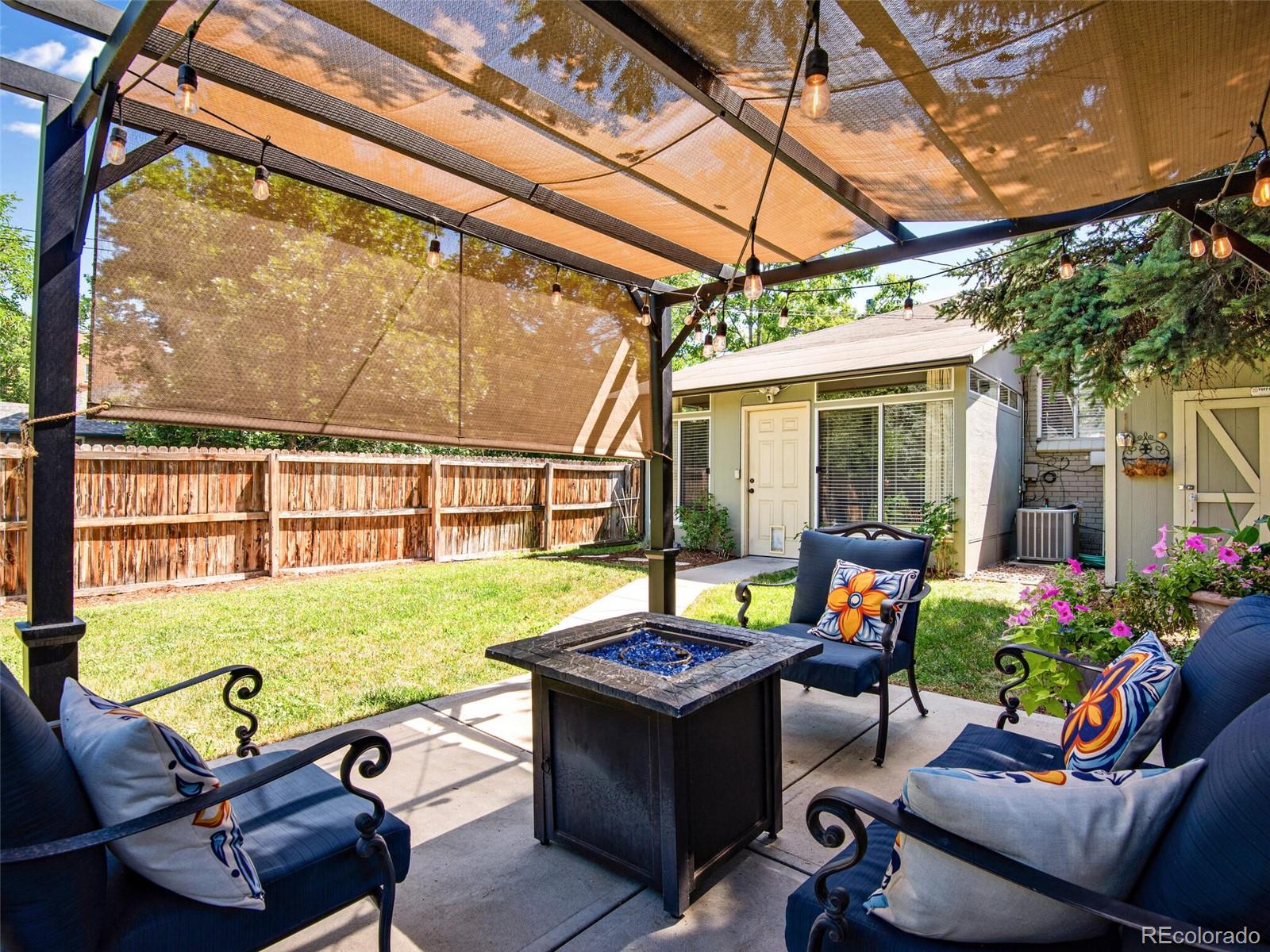 520 East 5th Avenue Denver, CO 80203 - Photo 28 of 40 a outdoor living space with furniture and garden view