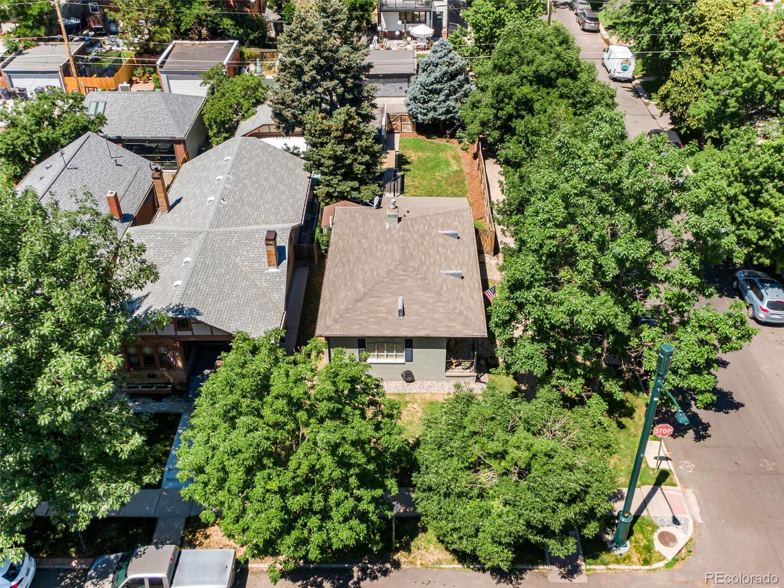 520 East 5th Avenue Denver, CO 80203 - Photo 33 of 40 an aerial view of multiple houses with yard
