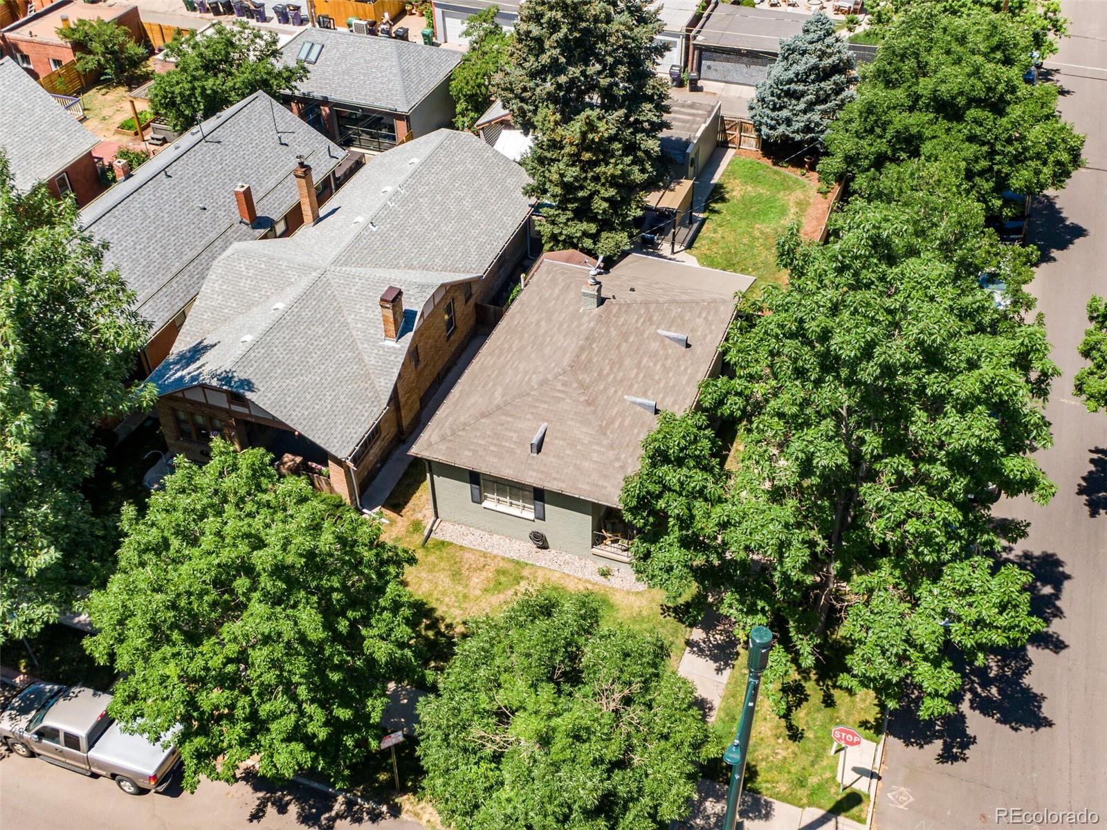 520 East 5th Avenue Denver, CO 80203 - Photo 34 of 40 an aerial view of residential houses with outdoor space