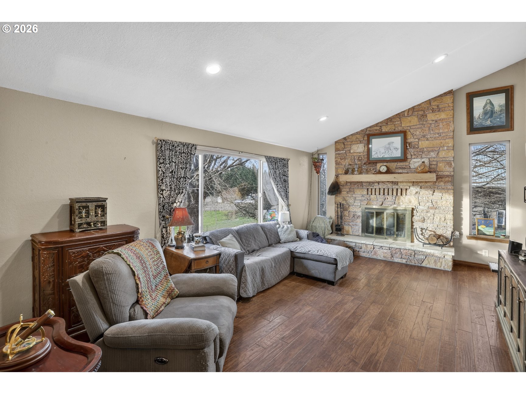 79372 Stewart Creek Road Clatskanie, OR 97016 - Photo 4 of 40 a living room with furniture and a large window