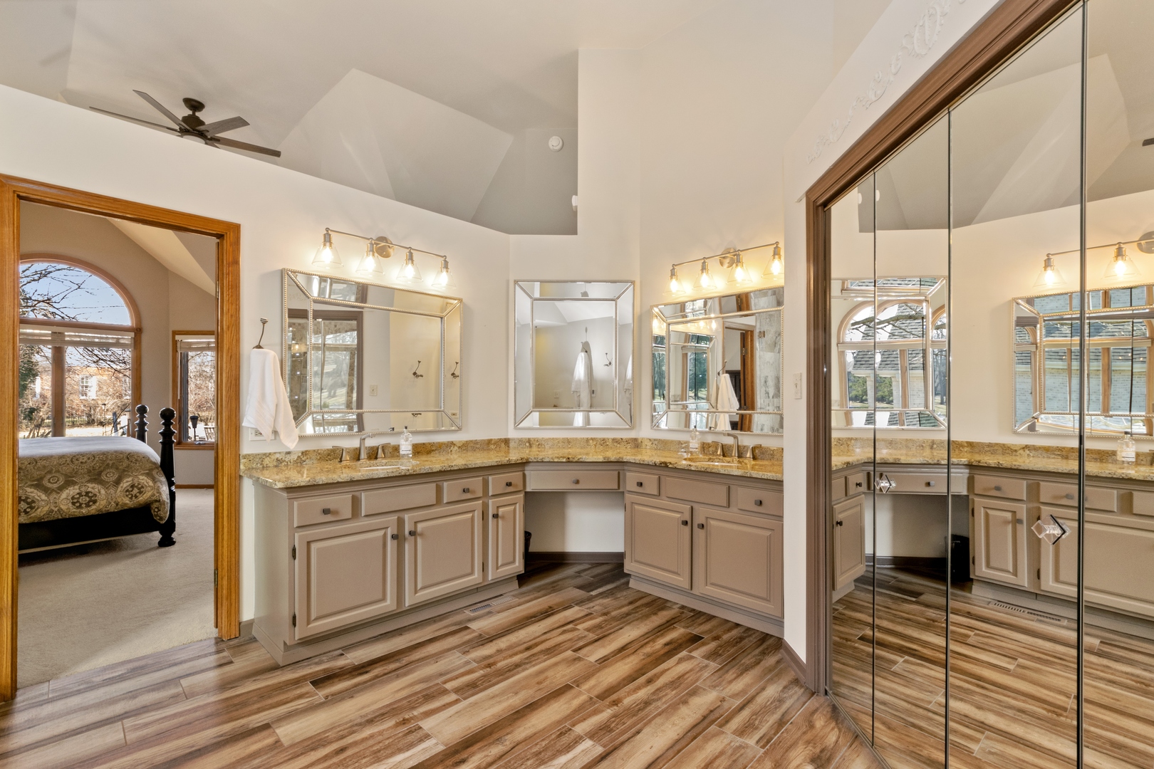 13610 South Kickapoo Trail Homer Glen, IL 60491 - Photo 15 of 37 a large bathroom with a large window and sink