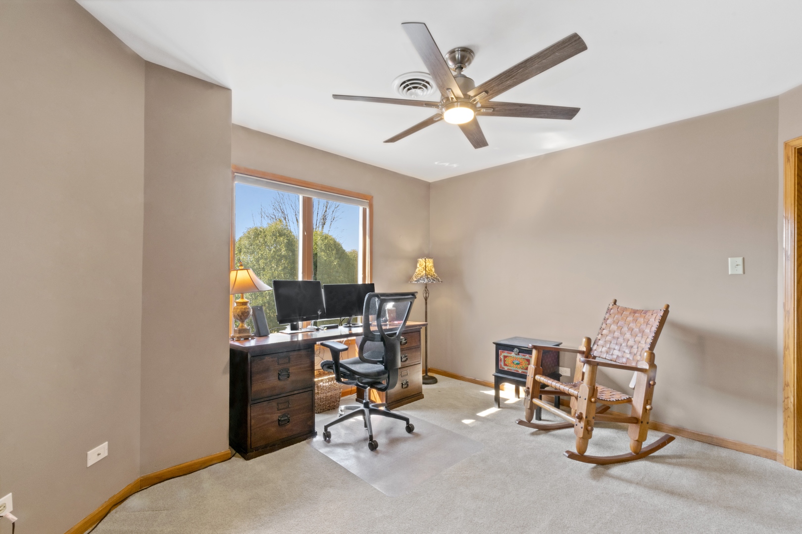 13610 South Kickapoo Trail Homer Glen, IL 60491 - Photo 21 of 37 a view of a workspace with furniture and a window