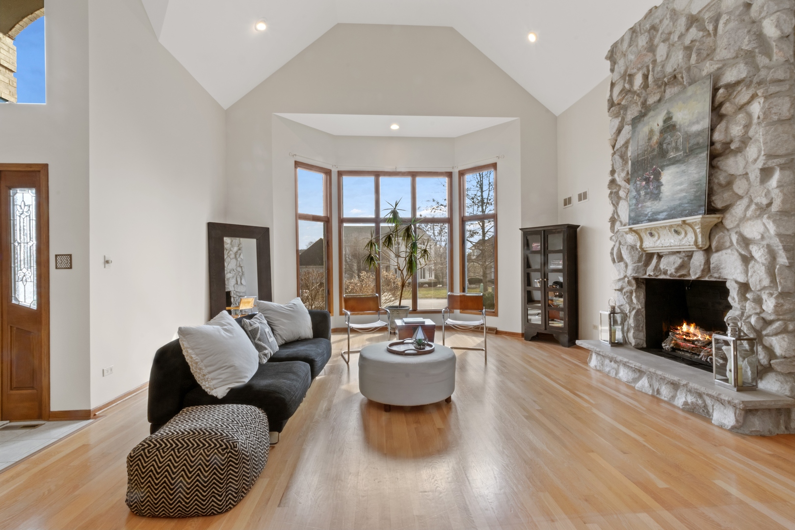 13610 South Kickapoo Trail Homer Glen, IL 60491 - Photo 9 of 37 a living room with furniture and a fireplace