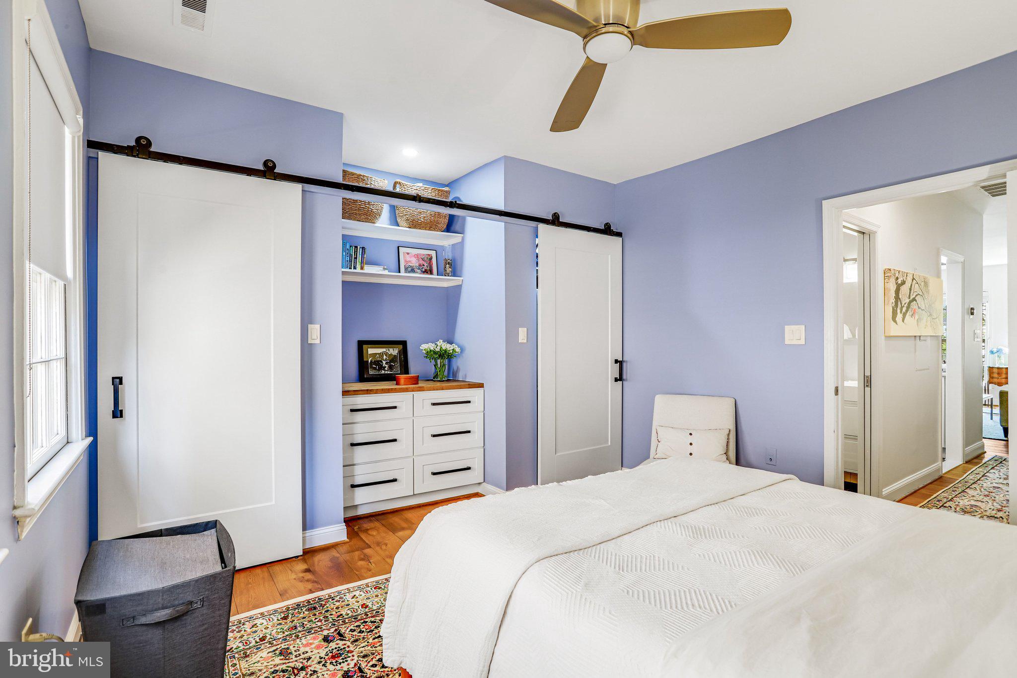 212 3rd Street Northeast, Unit A Washington, DC 20002 - Photo 17 of 20 Barn Doors to conceal closet and laundry