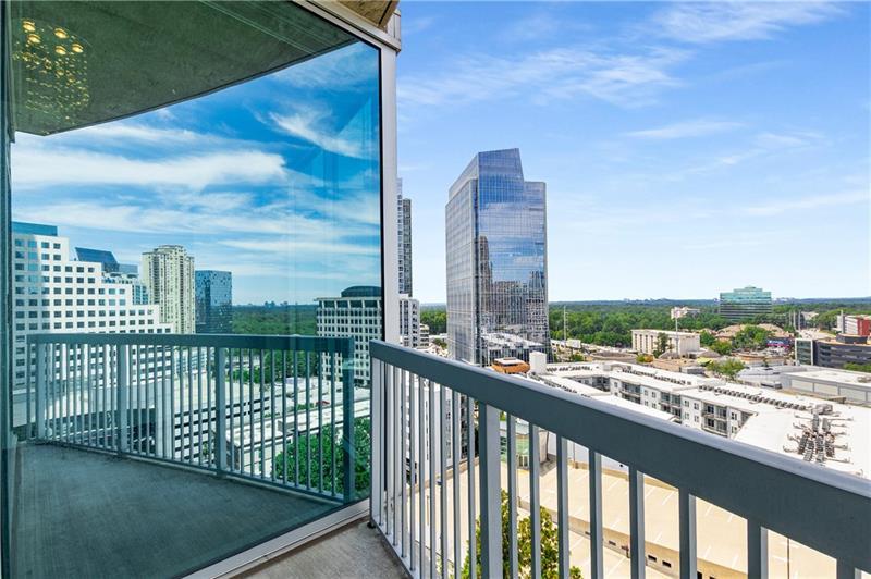 3324 Peachtree Road Northeast, Unit 1419 Atlanta, GA 30326 - Photo 17 of 43 a city view from a balcony