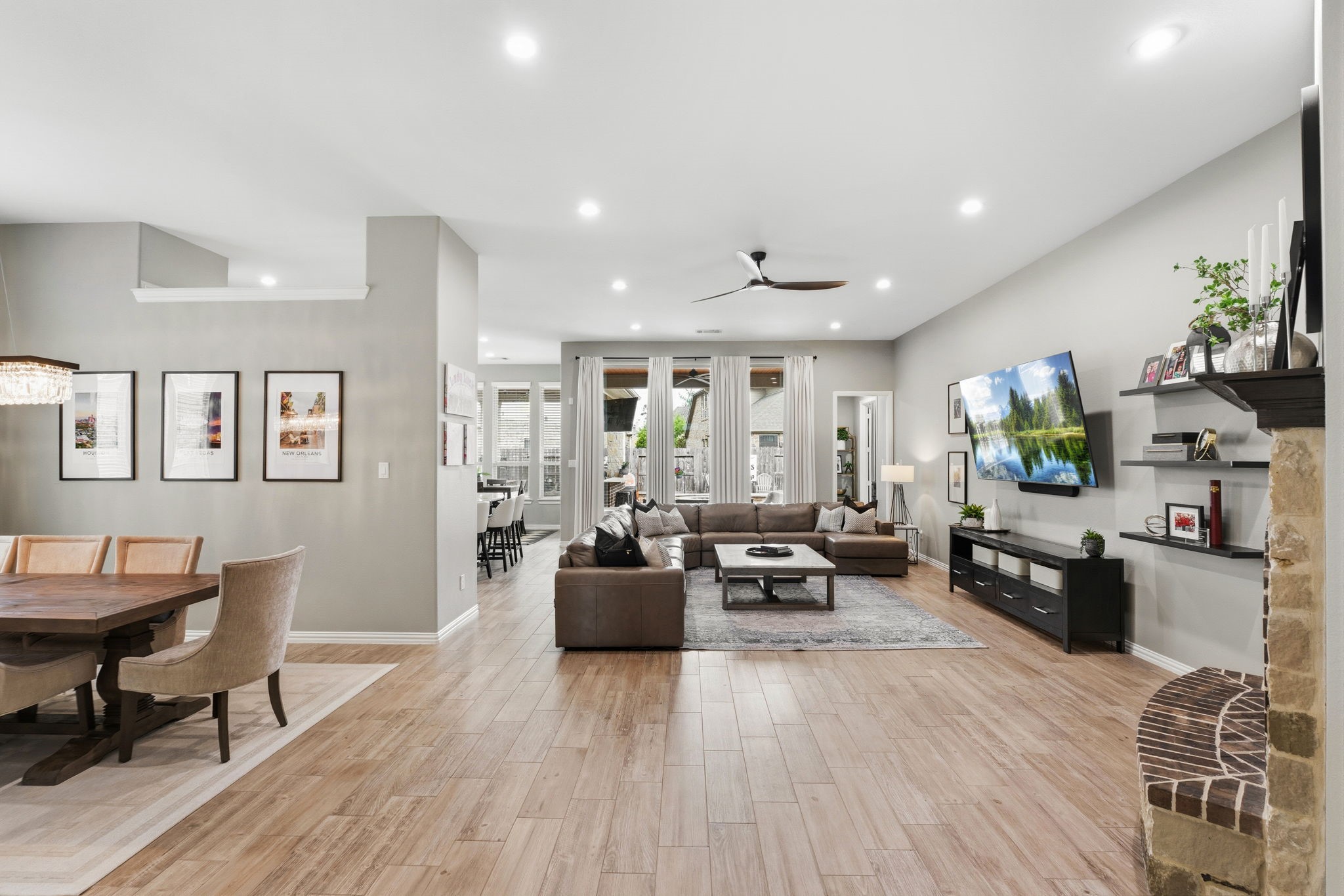 27906 Arden Trail Spring, TX 77386 - Photo 13 of 49 a living room with furniture and a wooden floor