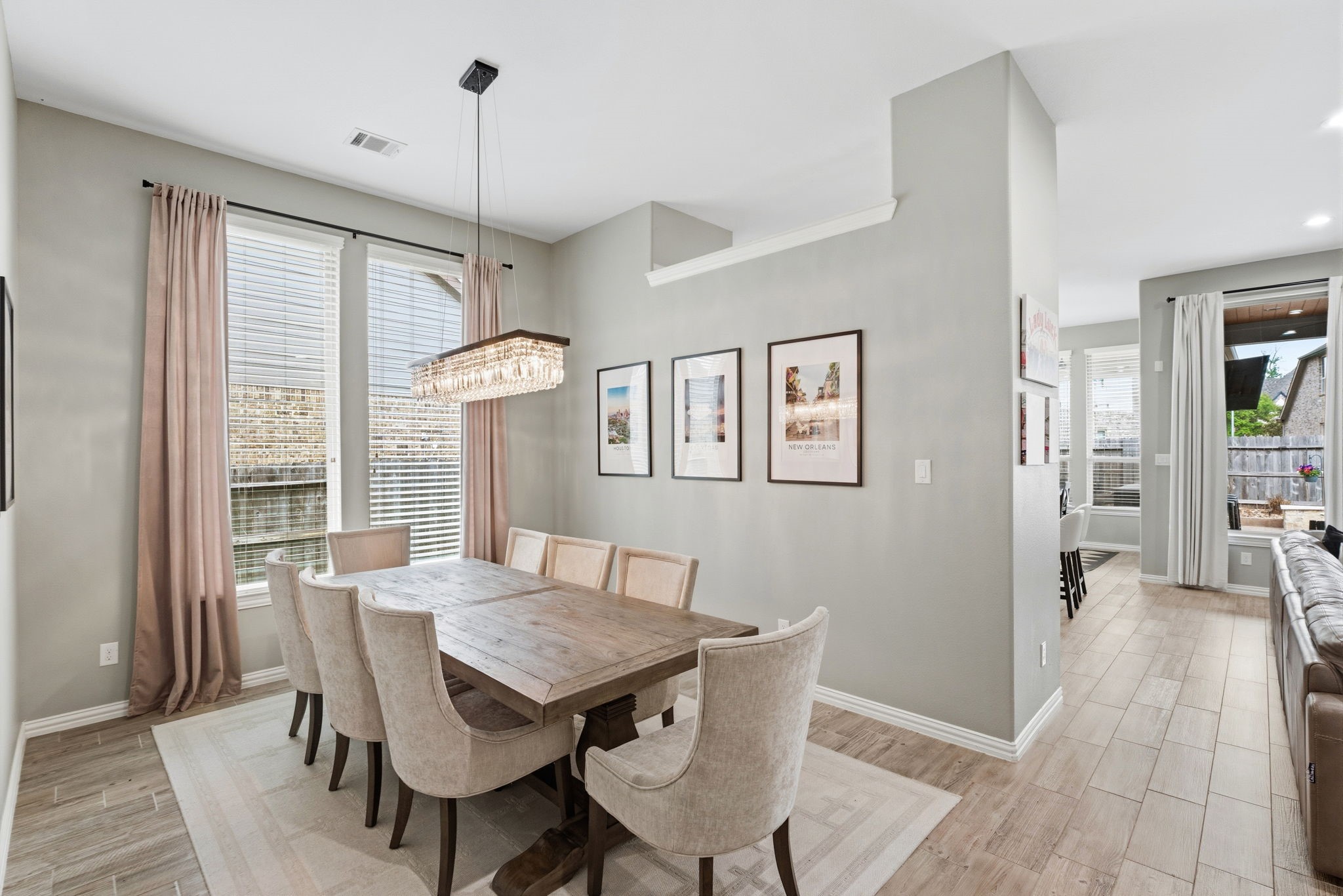 27906 Arden Trail Spring, TX 77386 - Photo 17 of 49 a view of a dining room with furniture window and wooden floor
