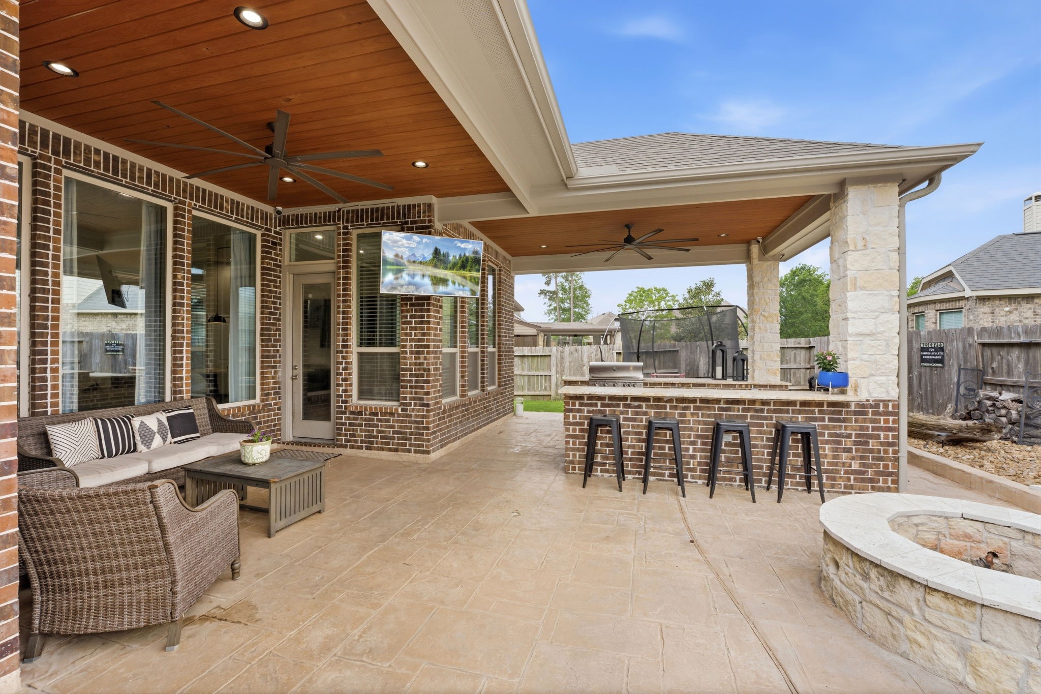 27906 Arden Trail Spring, TX 77386 - Photo 37 of 49 a outdoor space with lots of tables a garden and chairs