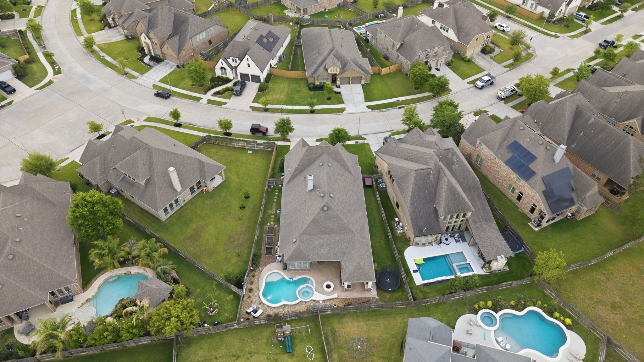 27906 Arden Trail Spring, TX 77386 - Photo 44 of 49 an aerial view of a house with a swimming pool