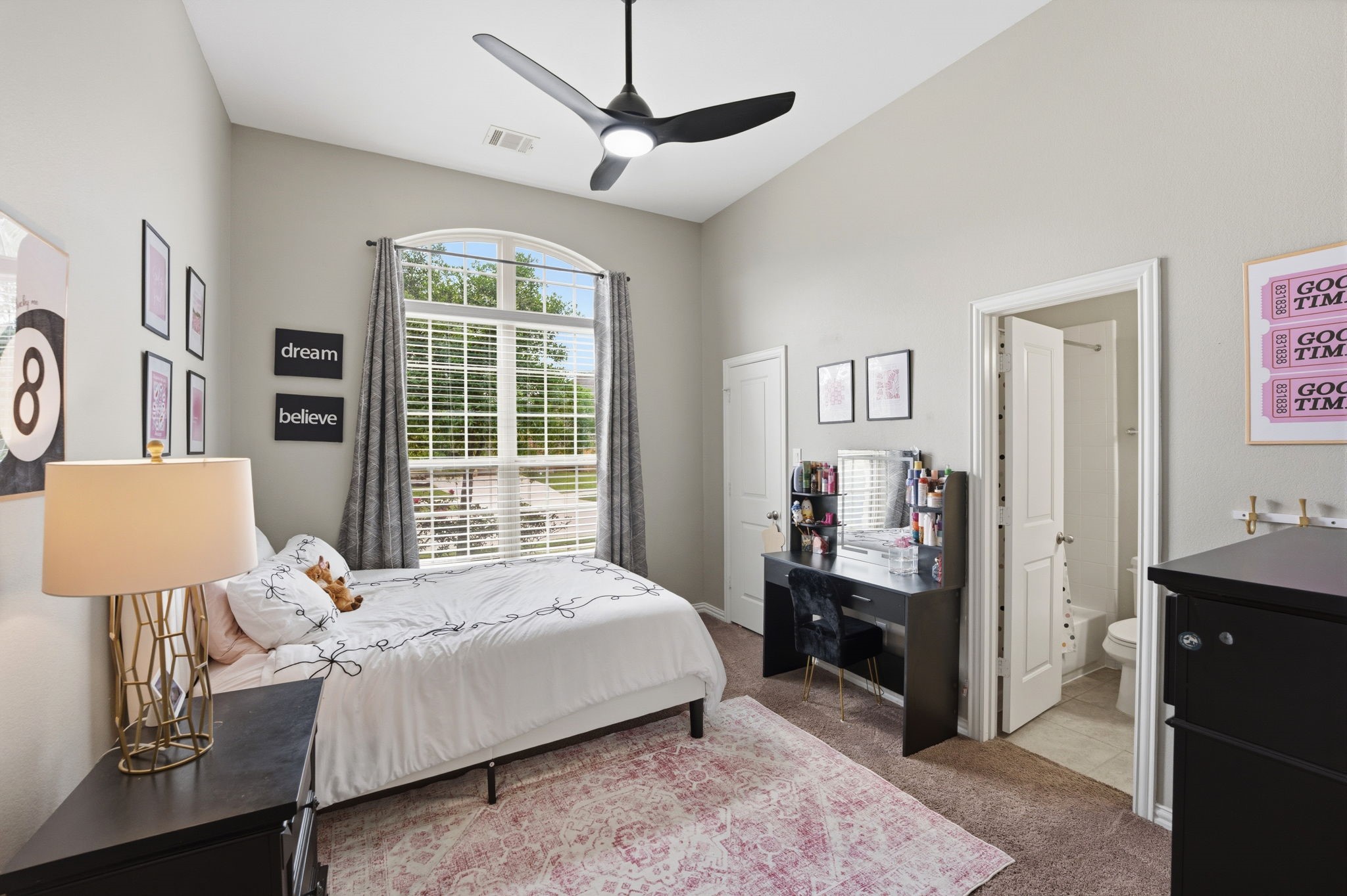 27906 Arden Trail Spring, TX 77386 - Photo 5 of 49 a bedroom with a bed and wooden floor