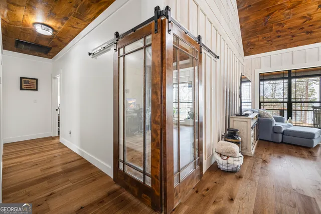 a view of a backyard of a house