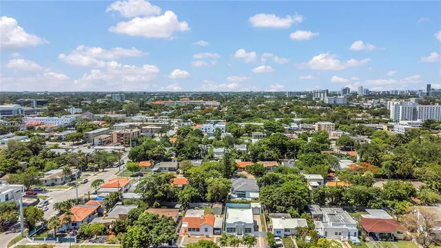 an aerial view of a city