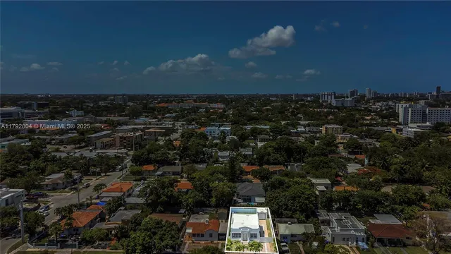 an aerial view of a city