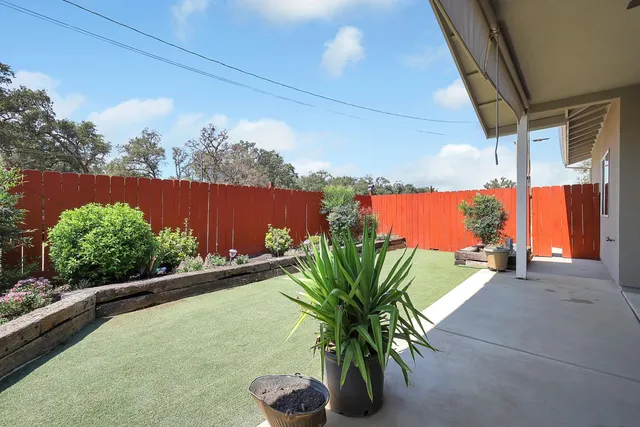 a view of a lake with a big yard