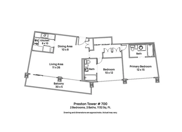 $2,600 | 6211 West Northwest Highway, Unit 700, Dallas, TX 75225