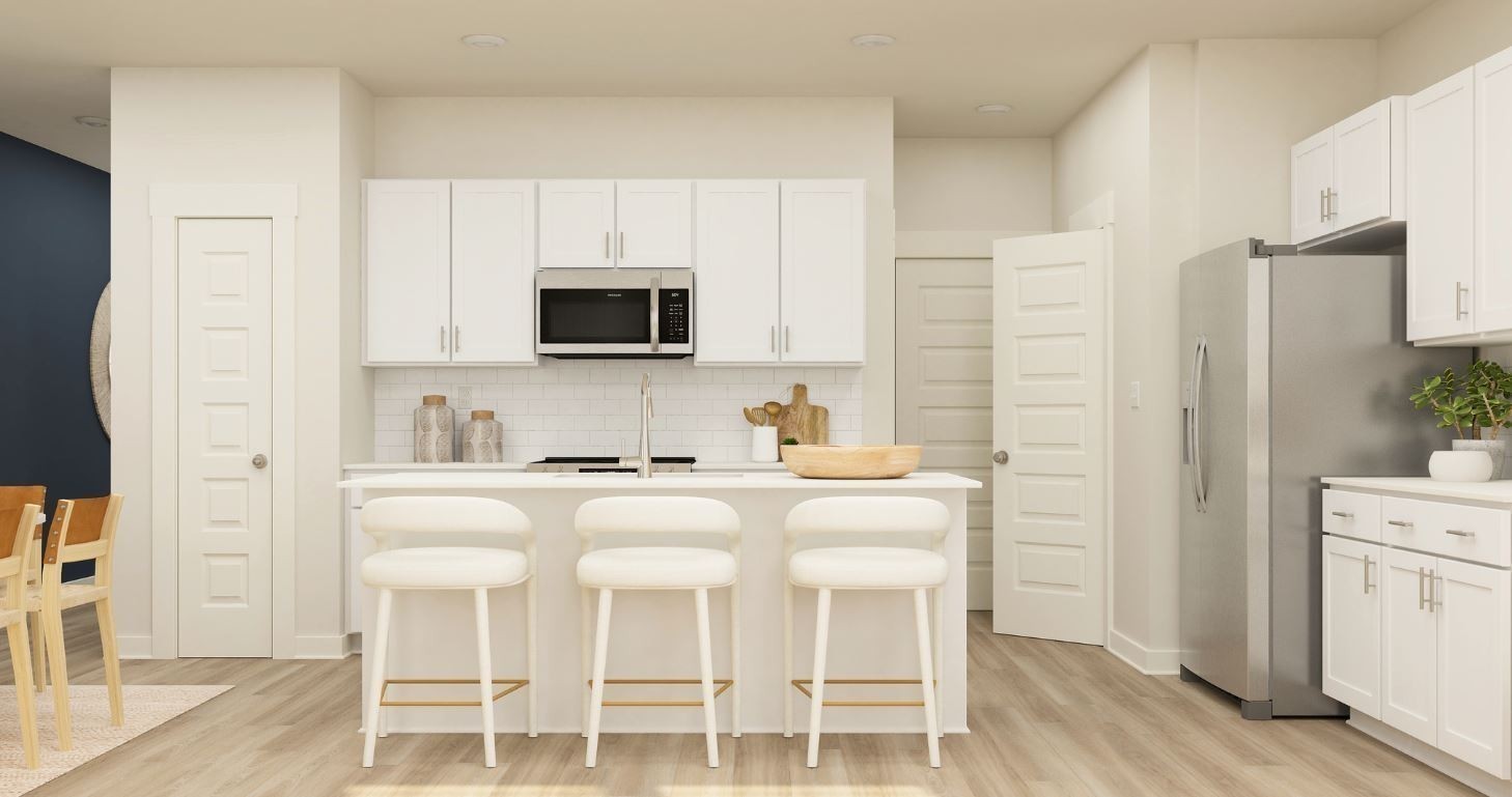 2080 Nectar Lane Columbia, TN 38401 - Photo 12 of 20 a kitchen with stainless steel appliances a stove a sink refrigerator and a white cabinets