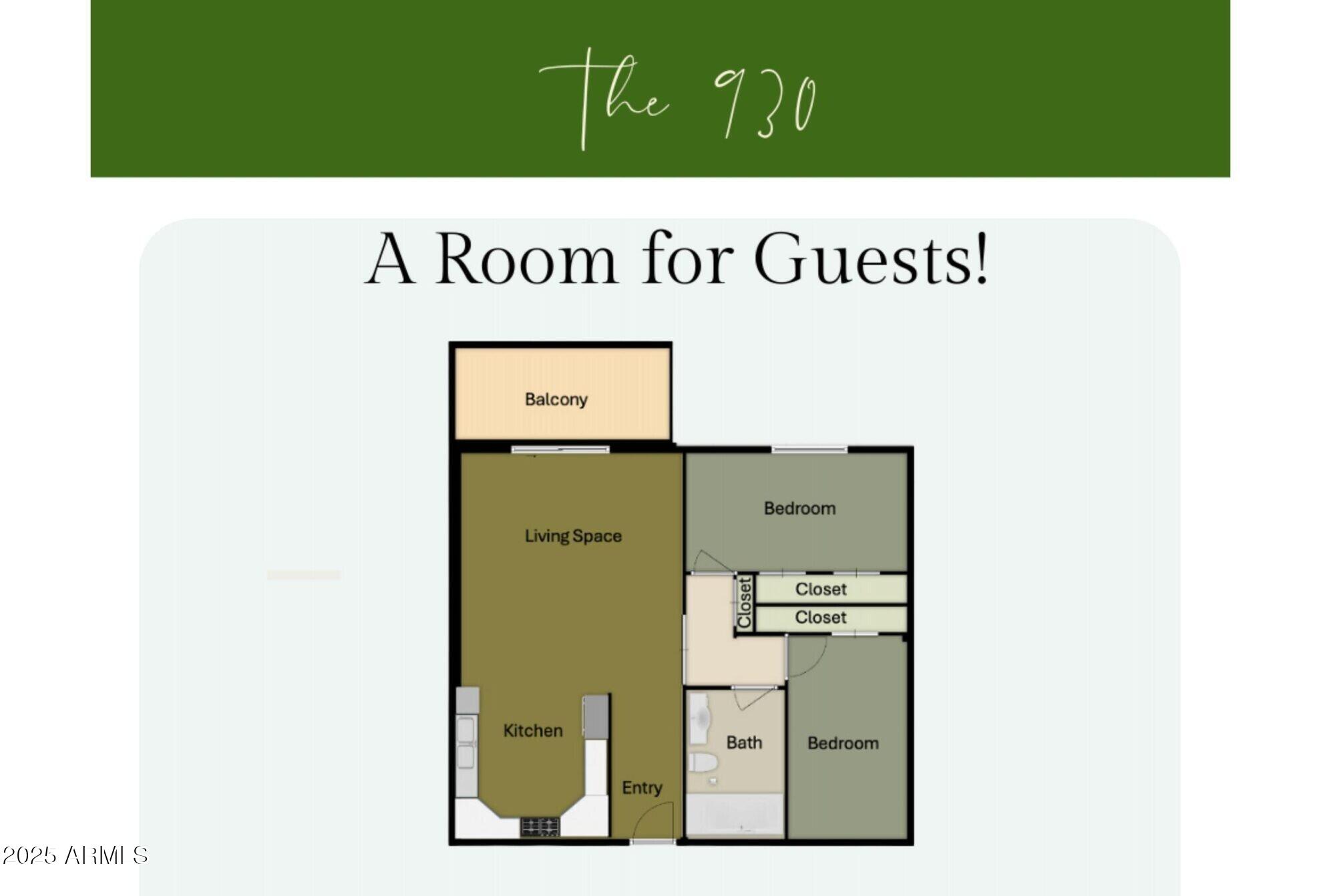 7930 East Camelback Road, Unit 409 Scottsdale, AZ 85251 - Photo 36 of 36 floorplan