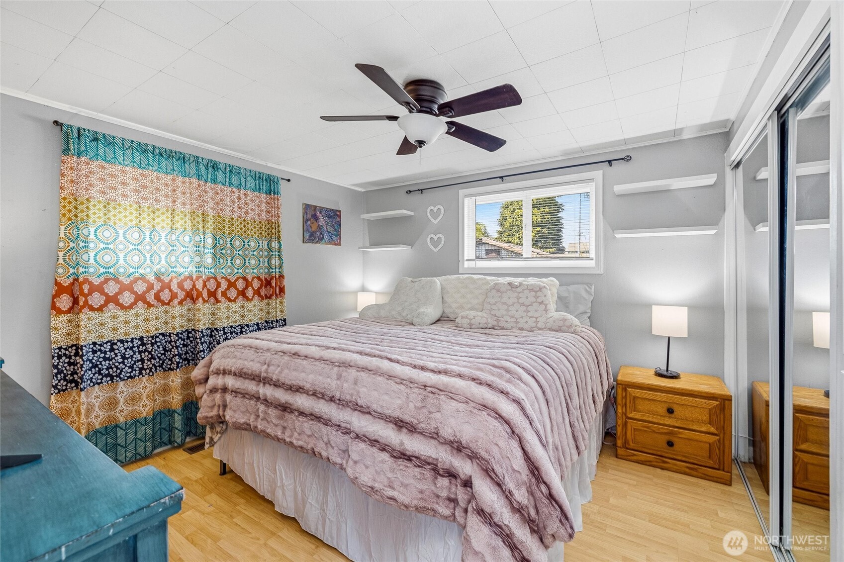 113 South Gardner Road Burlington, WA 98233 - Photo 13 of 40 a bedroom with a bed and wooden floor