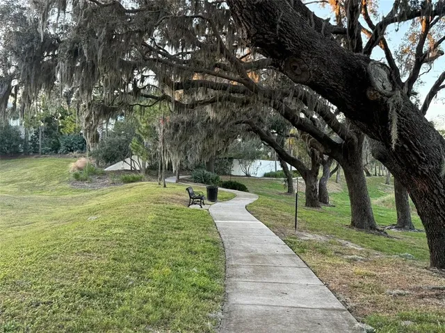 a view of lake with a mountain in the background