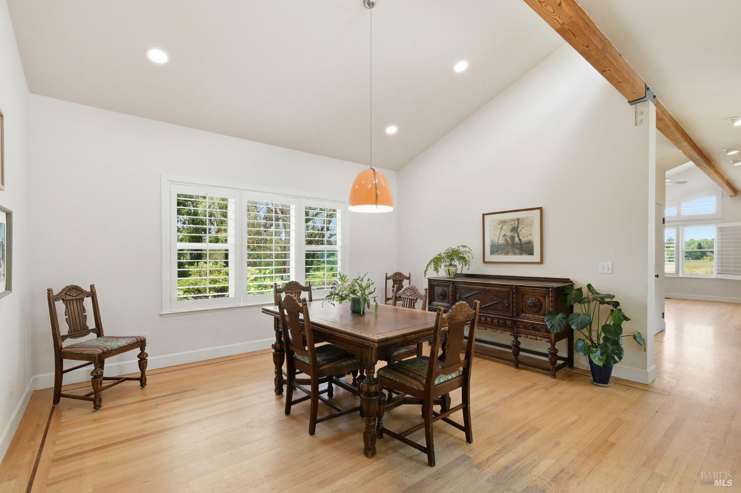 3223 Canfield Road Sebastopol, CA 95472 - Photo 10 of 58 Dining Room with Plantation Shutters