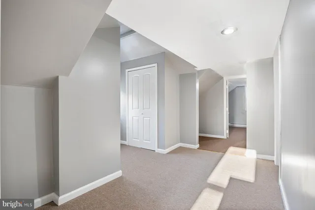 a view of livingroom with hallway and hallway