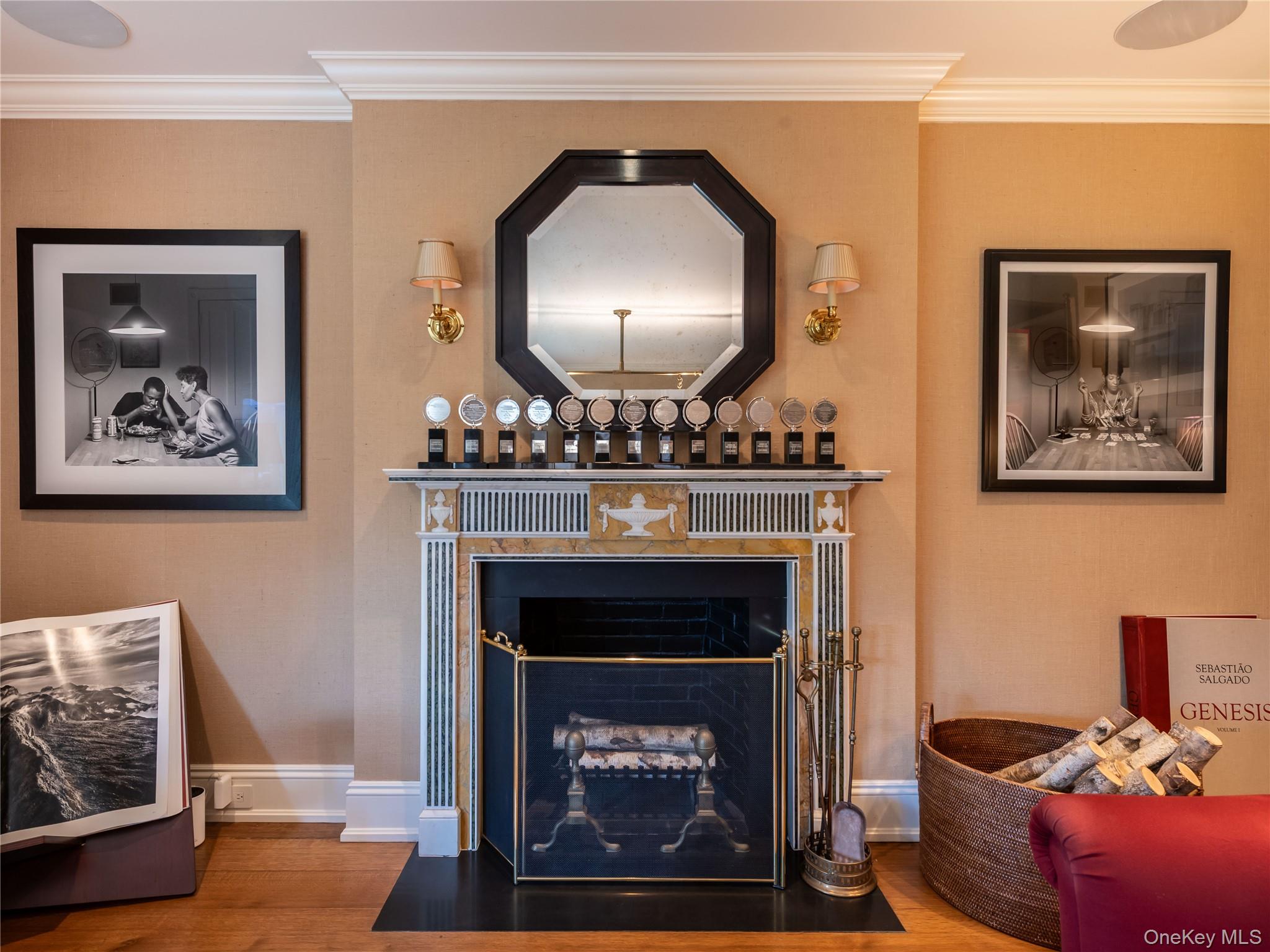 90 Elderfields Road Manhasset, NY 11030 - Photo 6 of 35 a living room with furniture and a fireplace