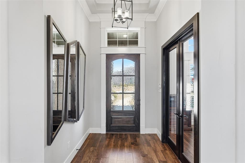 640 Maggie Trail Lucas, TX 75002 - Photo 2 of 40 a view of a hallway with wooden floor and entryway