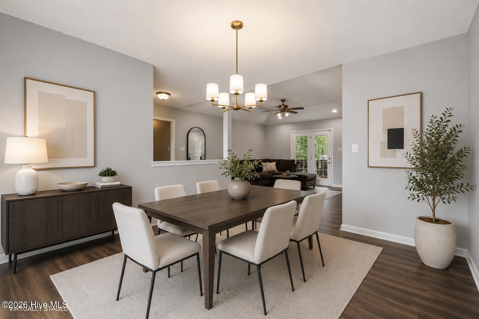 619 Fox Ridge Court Havelock, NC 28532 - Photo 9 of 42 formal dining room virtually staged