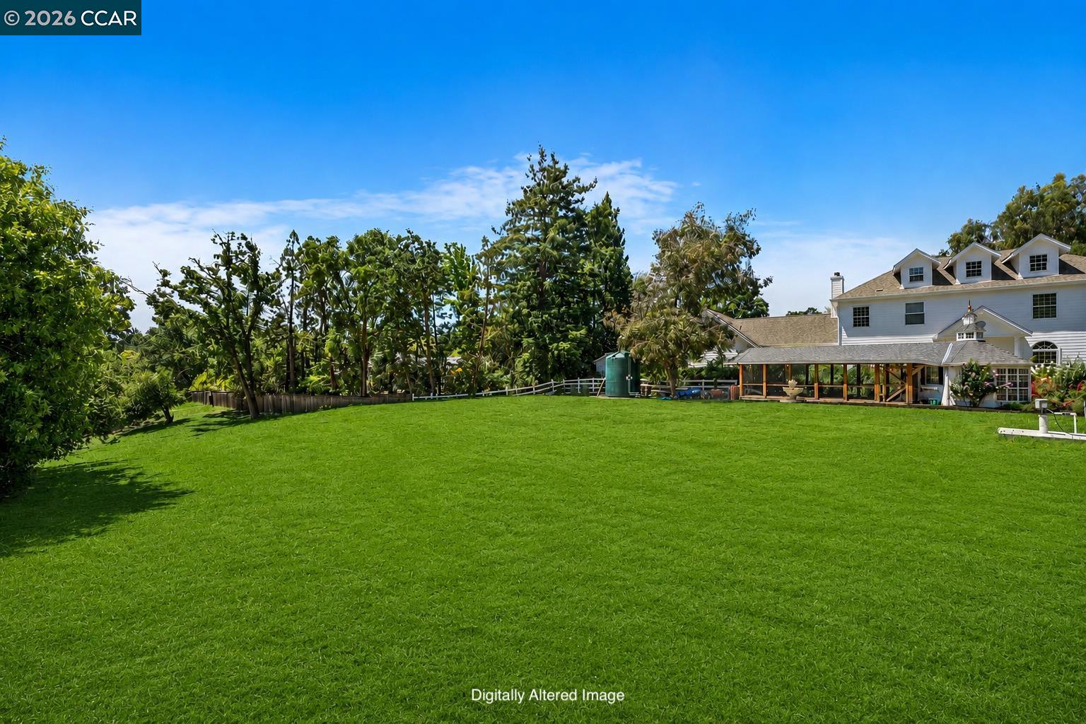 177 Oak Road Alamo, CA 94507 - Photo 75 of 85 a view of house with garden space and trees