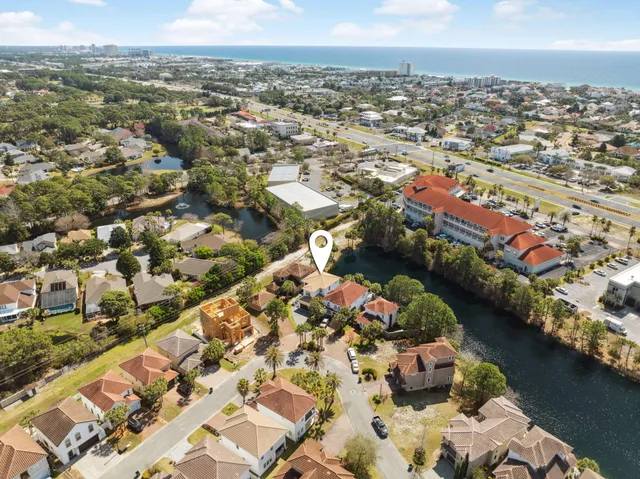 an aerial view of a city