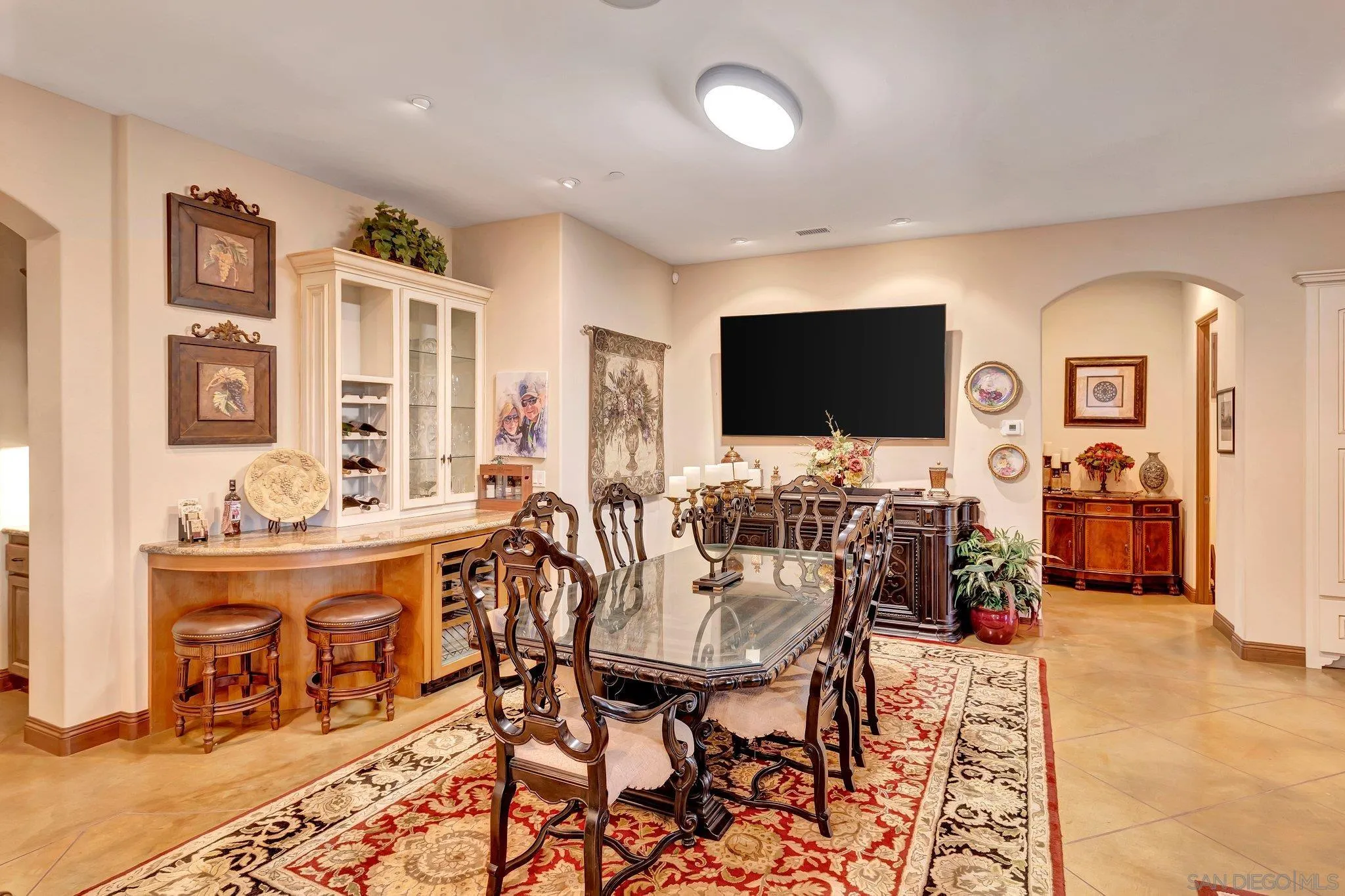 3401 Preakness Court Fallbrook, CA 92028 - Photo 24 of 52 a view of a livingroom with furniture and a flat screen tv