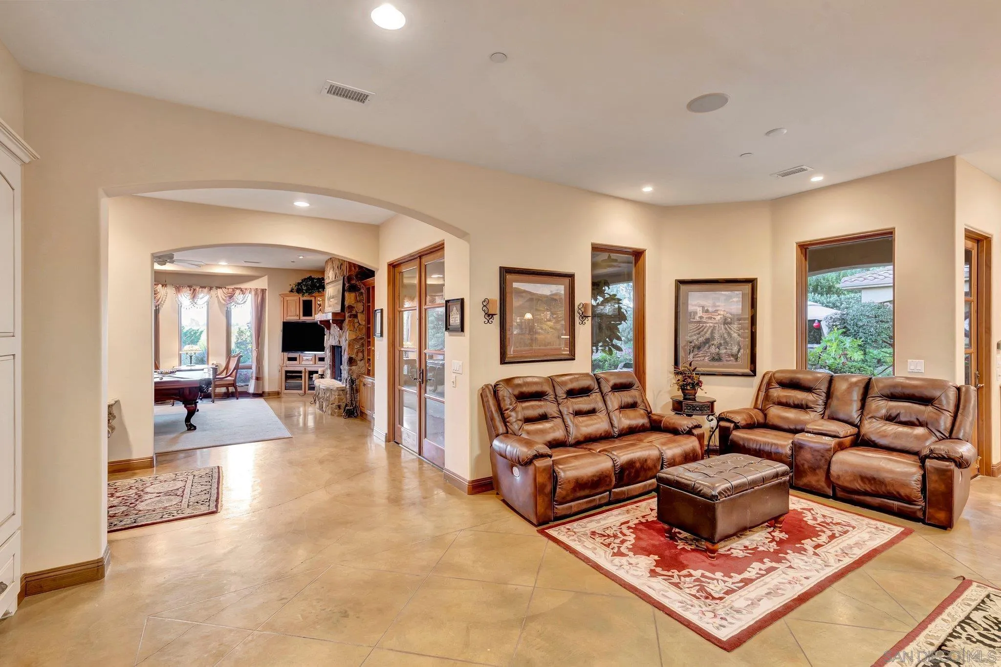 3401 Preakness Court Fallbrook, CA 92028 - Photo 26 of 52 a living room with furniture rug and large windows