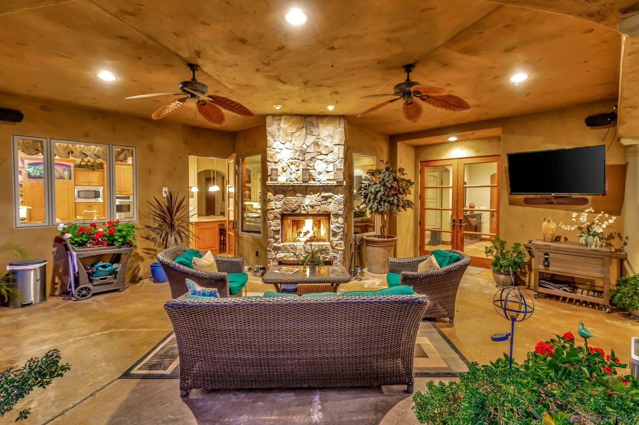 3401 Preakness Court Fallbrook, CA 92028 - Photo 3 of 52 a living room with furniture and a flat screen tv