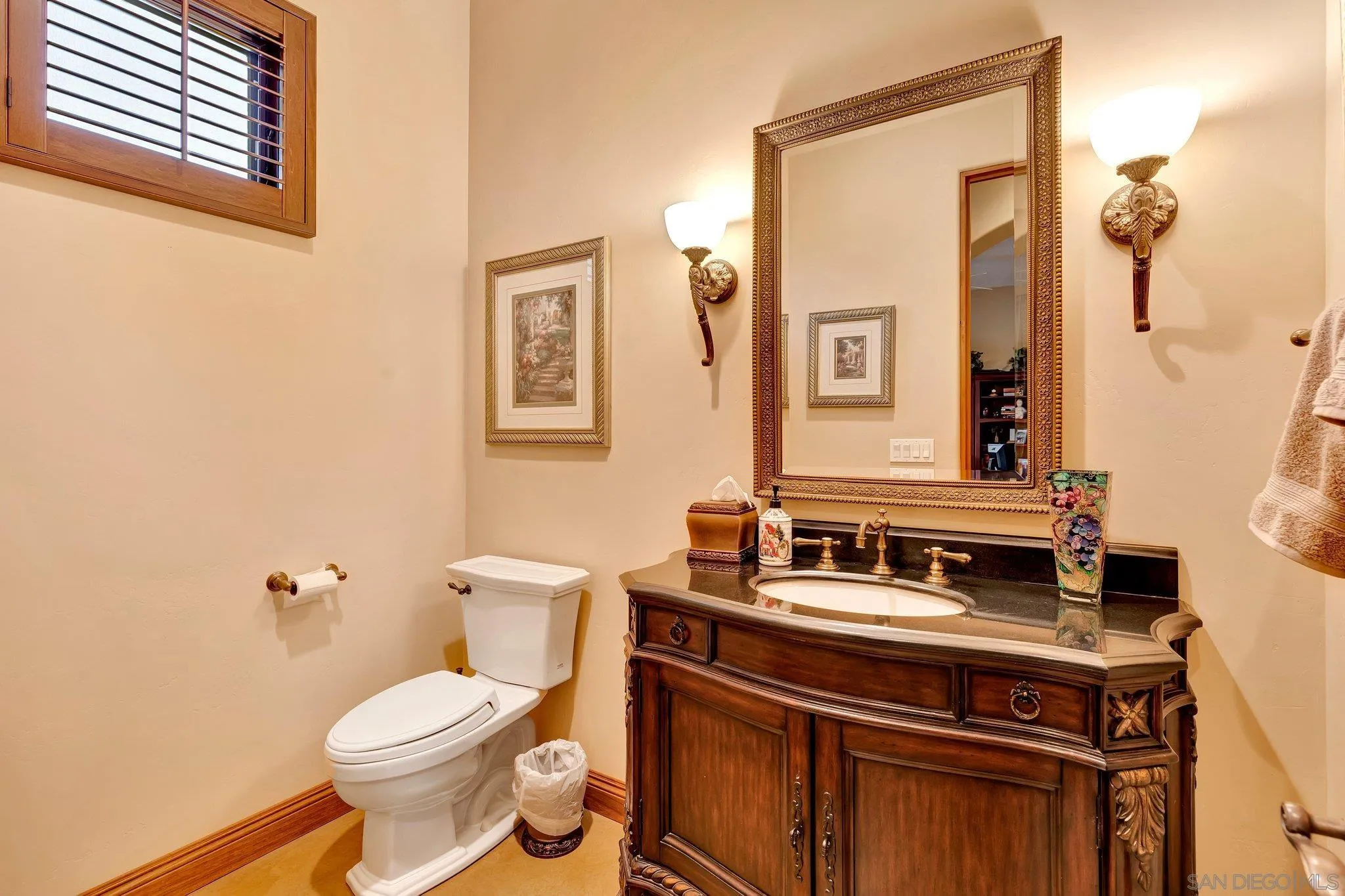 3401 Preakness Court Fallbrook, CA 92028 - Photo 44 of 52 a bathroom with a sink and a toilet
