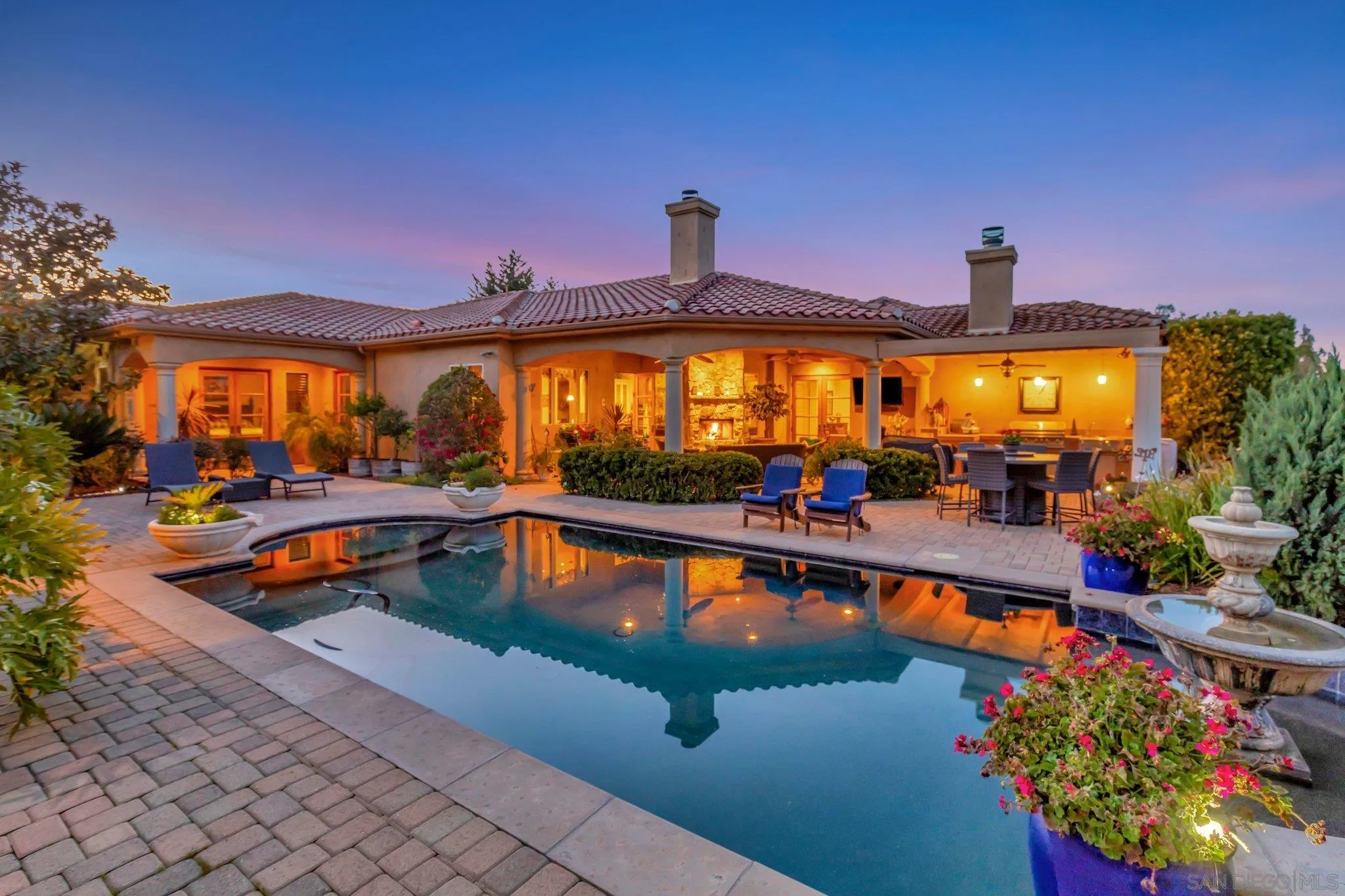 3401 Preakness Court Fallbrook, CA 92028 - Photo 8 of 52 a view of swimming pool with an outdoor seating