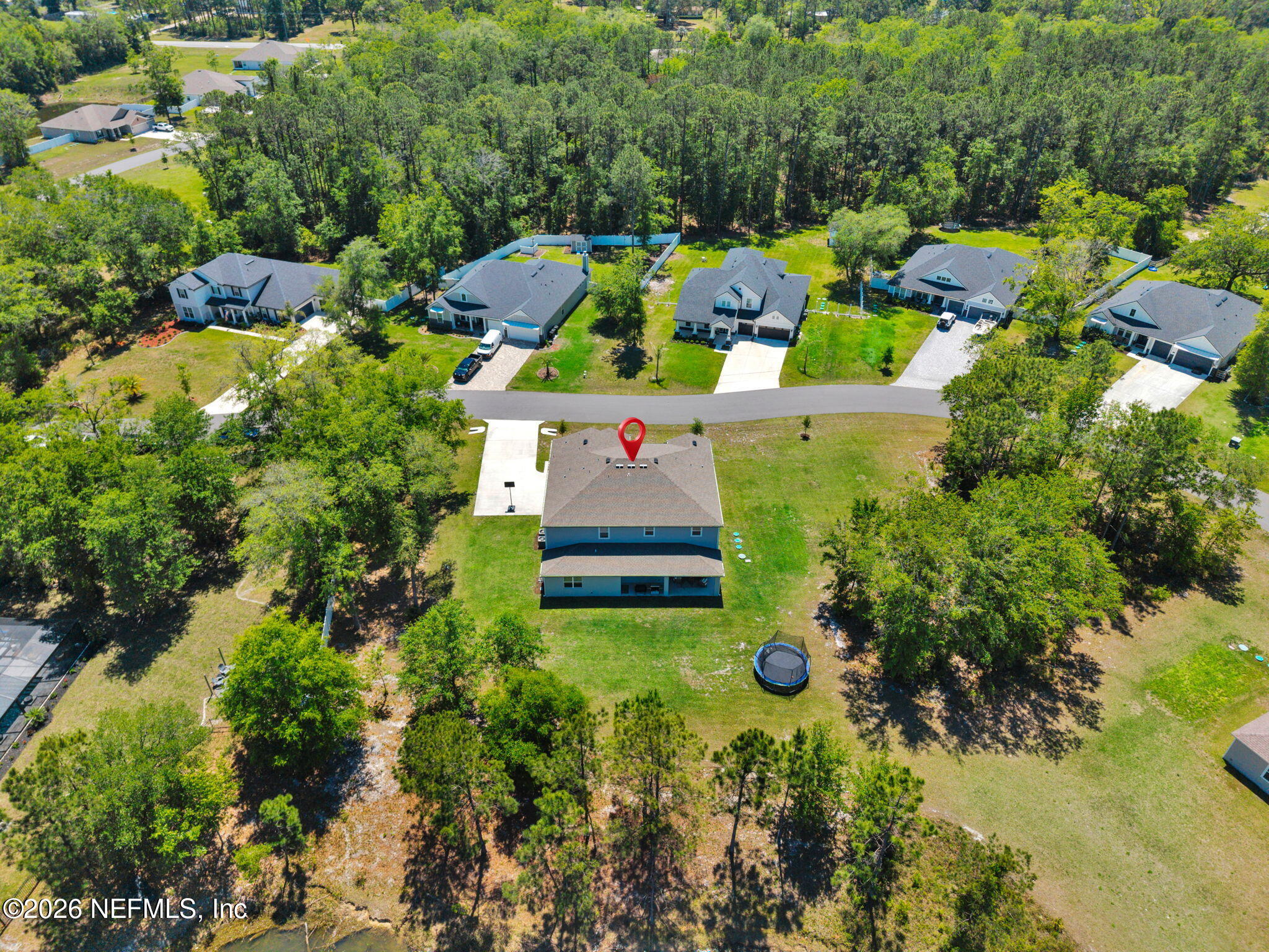 4050 Coyote Court Middleburg, FL 32068 - Photo 89 of 93 an aerial view of a house with a yard basket ball court and outdoor seating