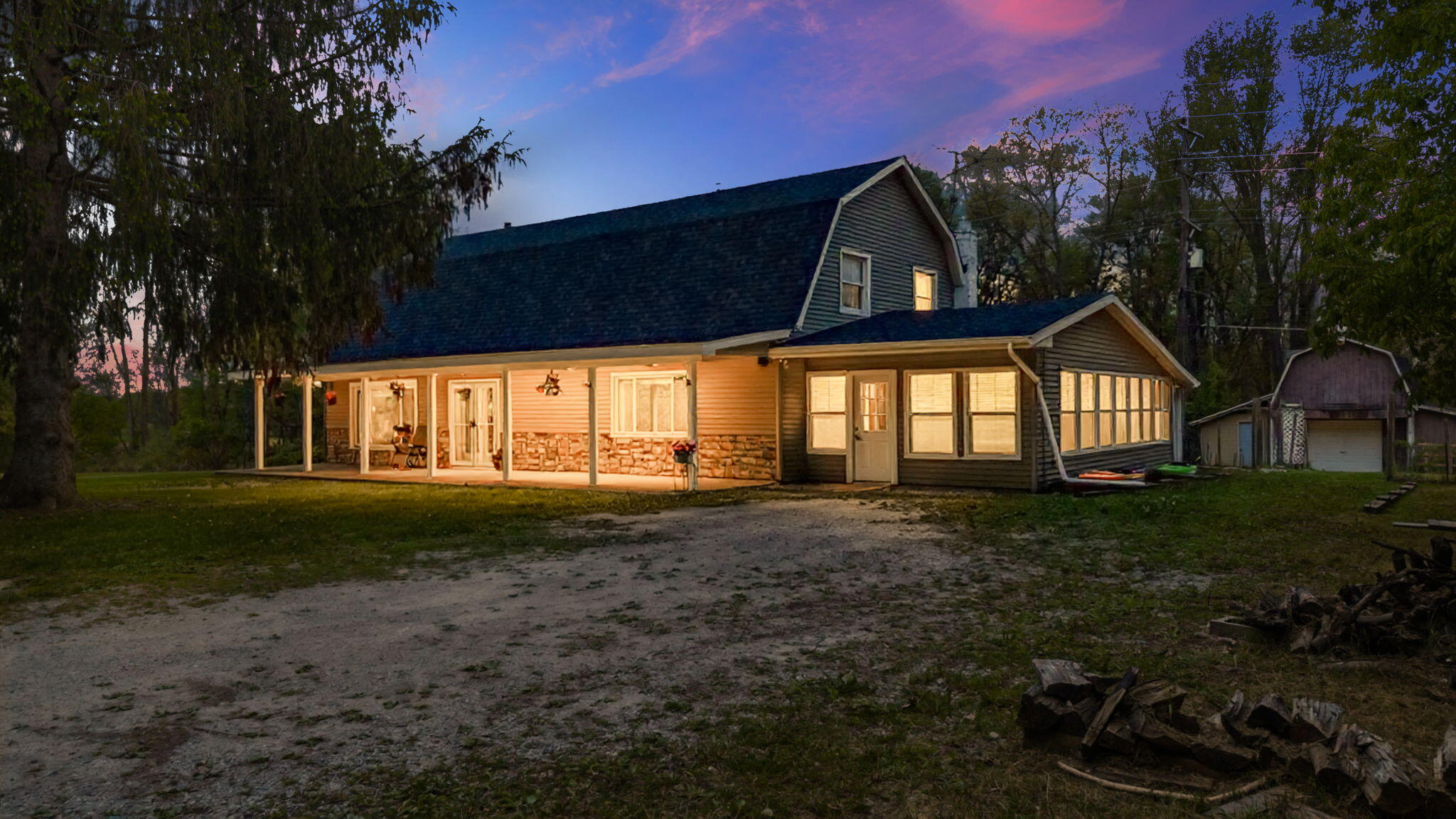 4780 Dutcher Road Howell, MI 48843 - Photo 2 of 60 4780 Dutcher Rd - Front Night